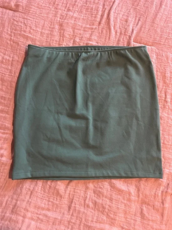 wild fable Sage Green Knit Mini Skirt - Picture 1 of 3
